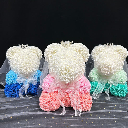 Gradient Bear Three Color Bears Christmas Creative Ornaments