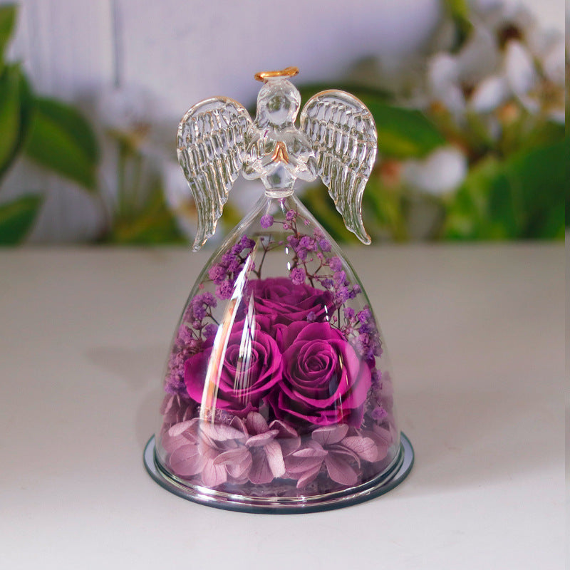 Timeless Rose Gift Box: Elegant Dried Flowers for New Year & Valentine's